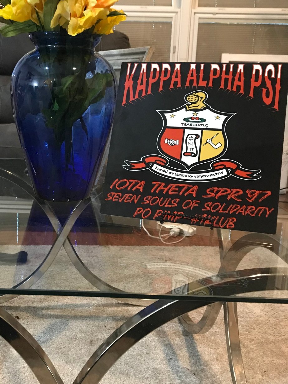 Custom Greek Line Plaque